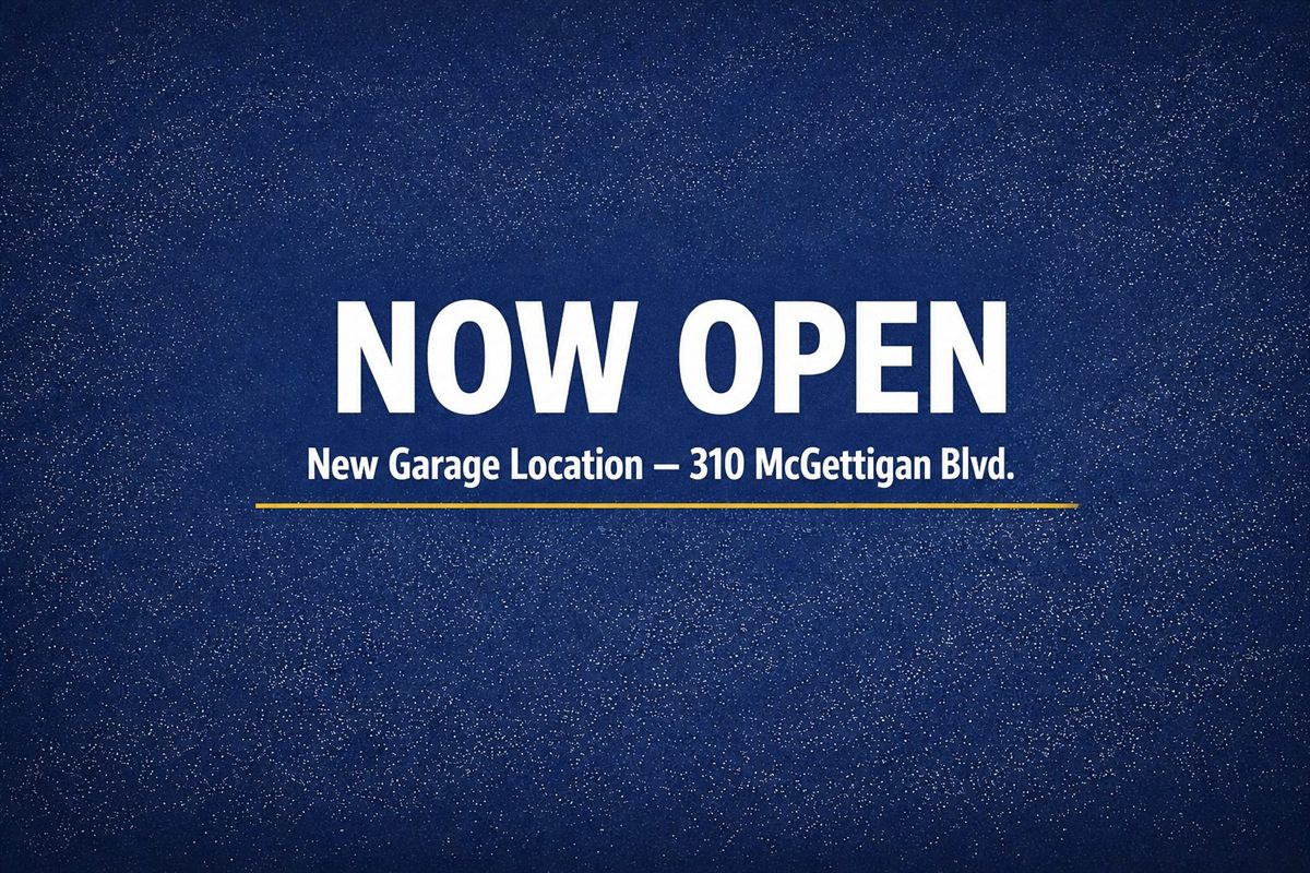 RPM Main Garage at 310 McGettigan Boulevard is now open